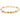Estate 8” Ribbed Curved Bar Link Bracelet in 14K Yellow Gold