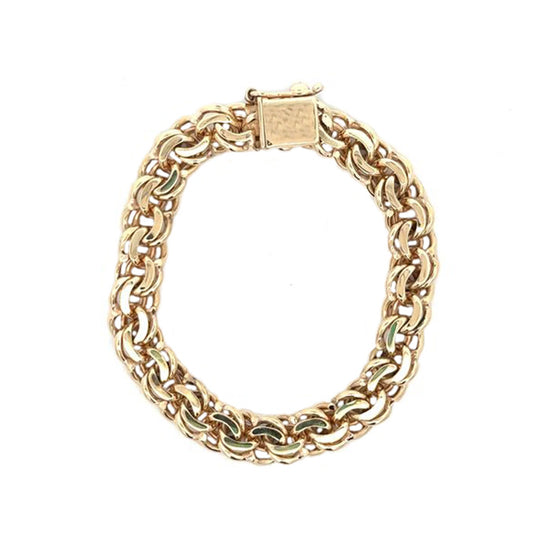 Estate 7" Charm Bracelet in 14K Yellow Gold