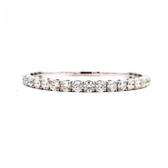 Mountz Collection 10.35CTW Diamond Oval Flex Bangle in 14K White Gold