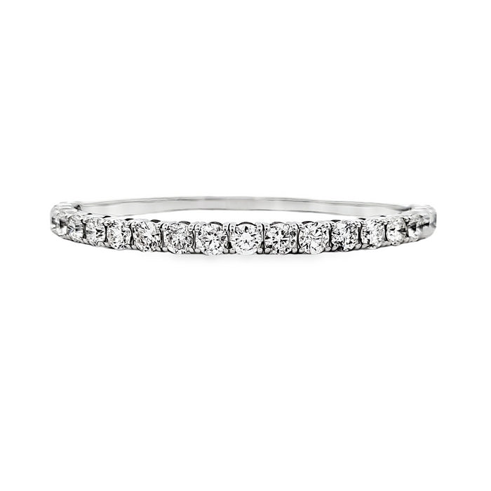 Mountz Collection 8.0CTW Diamond Oval Flex Bangle in 14K White Gold