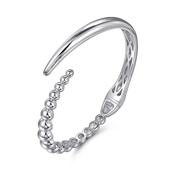 Gabriel & Co Bujukan Bypass Bangle Bracelet in Sterling Silver