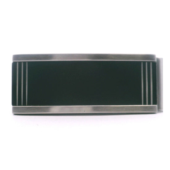 Estate Black Stainless Steel Money Clip