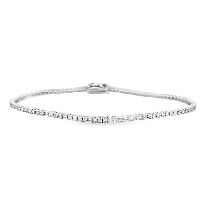 Mountz Collection Diamond Straightline Bracelet in 14K White Gold