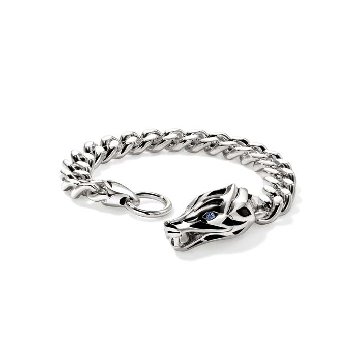 John Hardy Naga 11MM Curb Link Bracelet in Sterling Silver