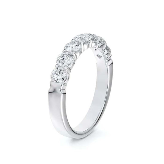 De Beers Forevermark 1.05CTW 7-Stone Band in 18K White Gold