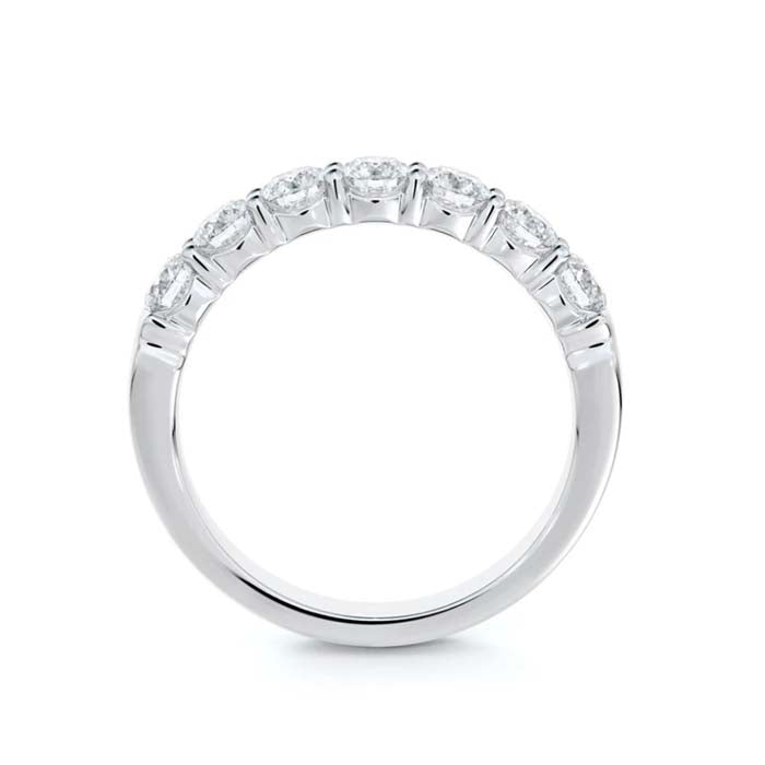 De Beers Forevermark 1.05CTW 7-Stone Band in 18K White Gold