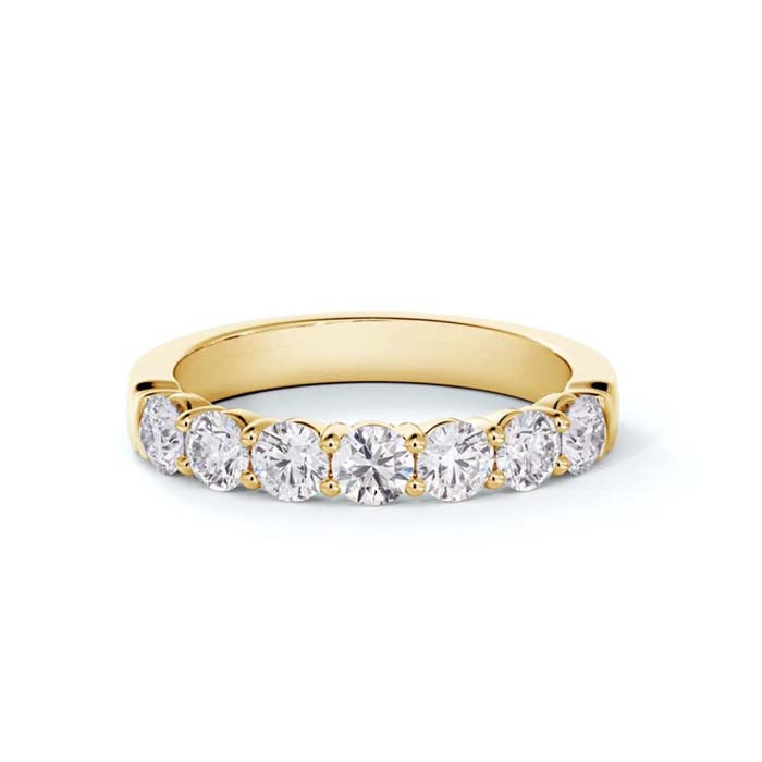 De Beers Forevermark 1.05CTW 7-Stone Band in 18K Yellow Gold