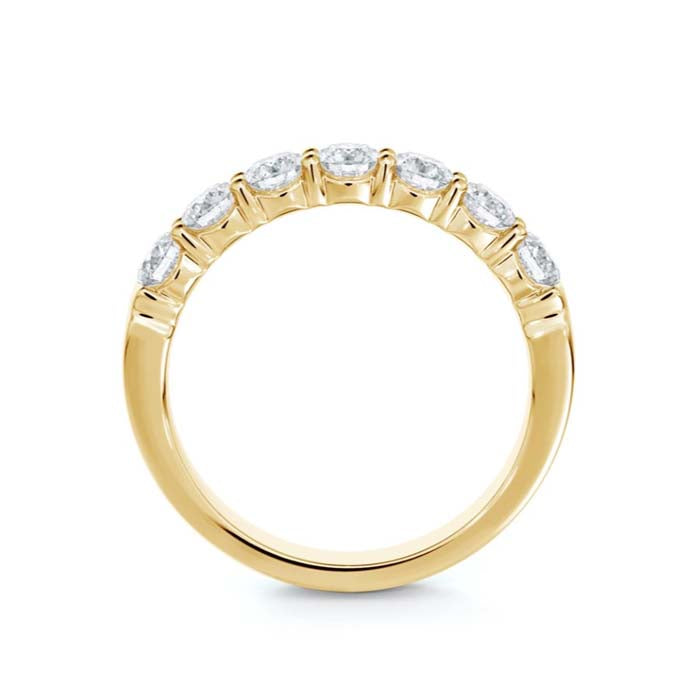 De Beers Forevermark 1.05CTW 7-Stone Band in 18K Yellow Gold