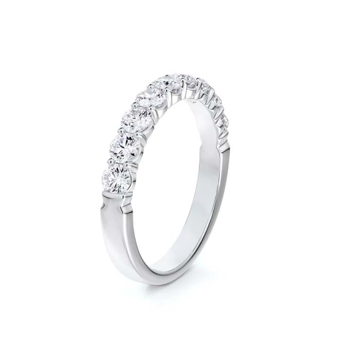 De Beers Forevermark .90CTW 9-Stone Band in 18K White Gold