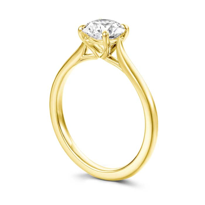 Hearts on Fire Camilla Solitaire .73CT Diamond Engagement Ring in 18K Yellow Gold