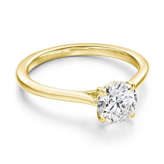 Hearts on Fire Camilla Solitaire .73CT Diamond Engagement Ring in 18K Yellow Gold