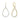 Kwiat "Starry Night" Alternating Diamond Teardrop Earrings in 18K Yellow Gold
