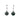 Mountz Collection Tahitian Pearl and Diamond Drop Earrings in 18K White Gold