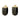 Estate Onyx Oval Hoop Earrings with Gold Accents in 14K Yellow Gold