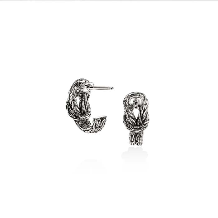 John Hardy Love Knot Earrings in Sterling Silver