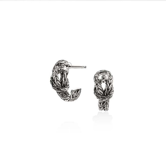 John Hardy Love Knot Earrings in Sterling Silver