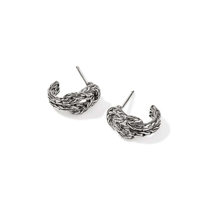 John Hardy Love Knot Earrings in Sterling Silver