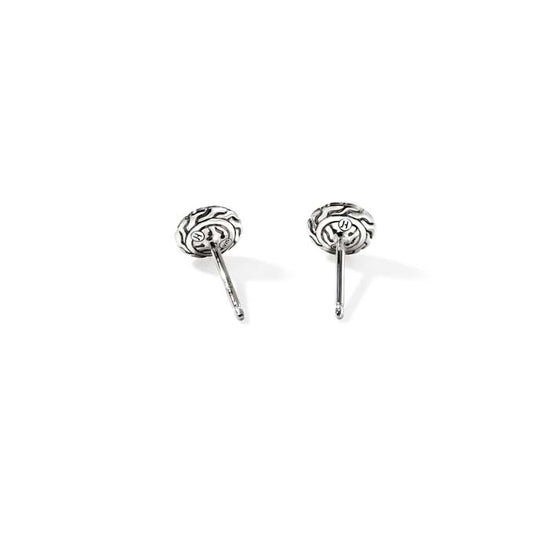 John Hardy Essential Diamond Pavé Stud Earrings in Sterling Silver, 7MM