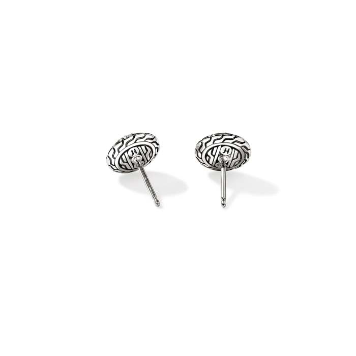 John Hardy Essential Diamond Pavé Stud Earrings in Sterling Silver, 10MM