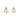 Mountz Collection 0.32CTW Three-Row Tapered J-Hoop Diamond Earrings in 14K Yellow Gold