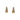 Mountz Collection 0.553CTW Scattered Diamond Tapered J-Hoop Earrings in 14K Yellow Gold