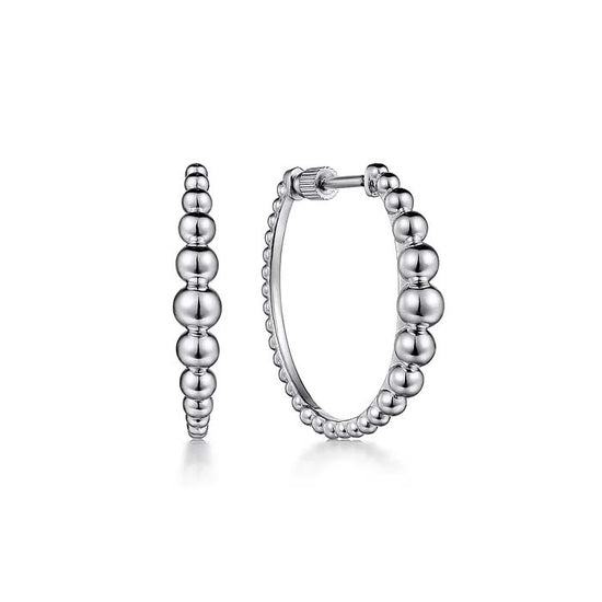 Gabriel & Co. Bujukan 25mm Classic Hoop Earrings in Sterling Silver