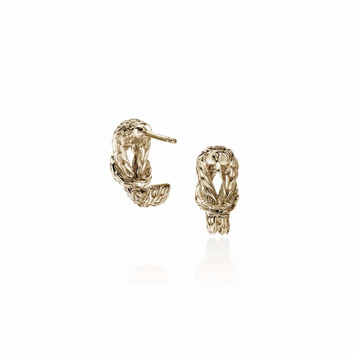 John Hardy Love Knot Earrings in 14K Yellow Gold