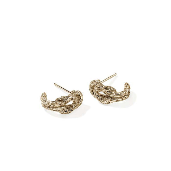 John Hardy Love Knot Earrings in 14K Yellow Gold