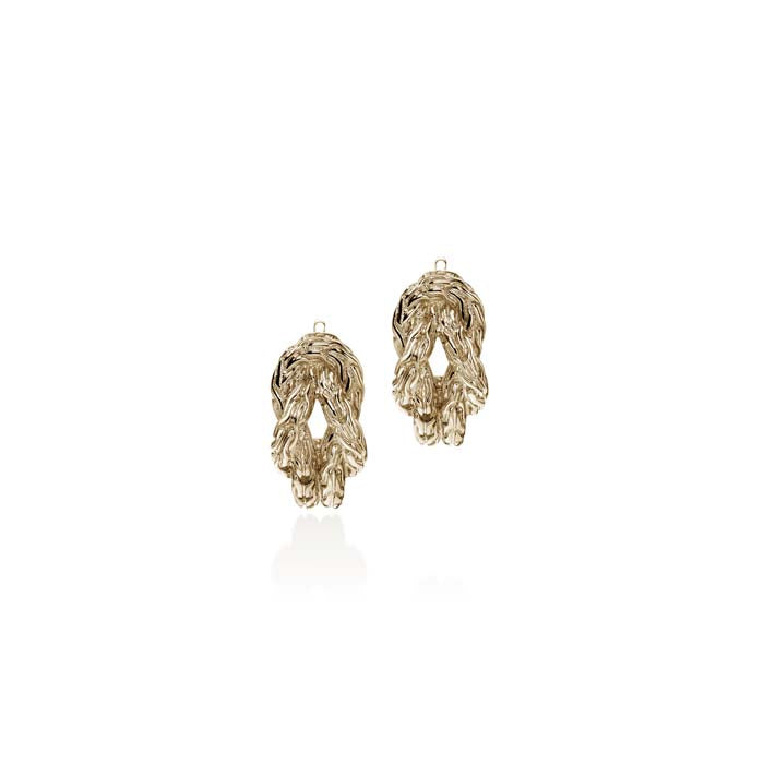 John Hardy Love Knot Earrings in 14K Yellow Gold