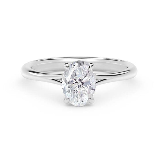 De Beers Forevermark Oval 1CT Icon Engagement Ring in Platinum