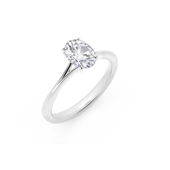 De Beers Forevermark Oval 1CT Icon Engagement Ring in Platinum