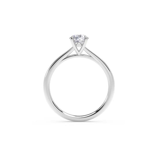 De Beers Forevermark Oval 1CT Icon Engagement Ring in Platinum