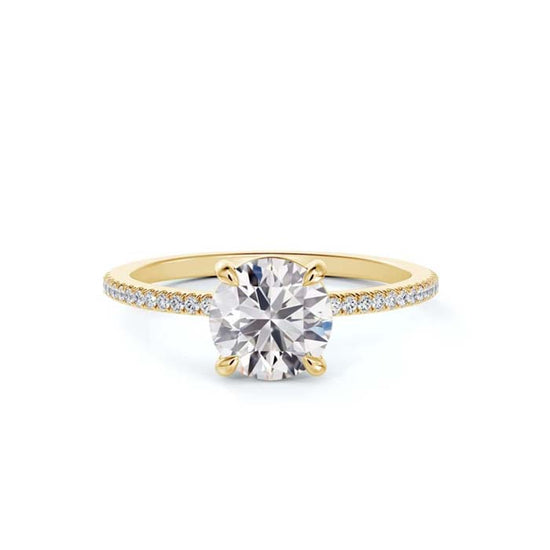 De Beers Forevermark Delicate Icon Diamond Engagement Ring in 18K Yellow Gold