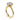 Gabriel & Co. "Linny" Bezel Set Round Engagement Ring Semi-Mounting in 14K Yellow Gold