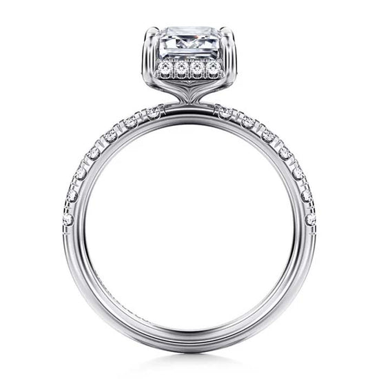 Gabriel & Co. "Talisa" Hidden Halo Engagement Ring Semi-Mounting in 14K White Gold