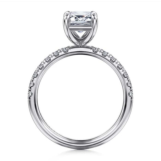 Gabriel & Co. "Winslow" Engagement Ring Semi-Mounting in 14K White Gold