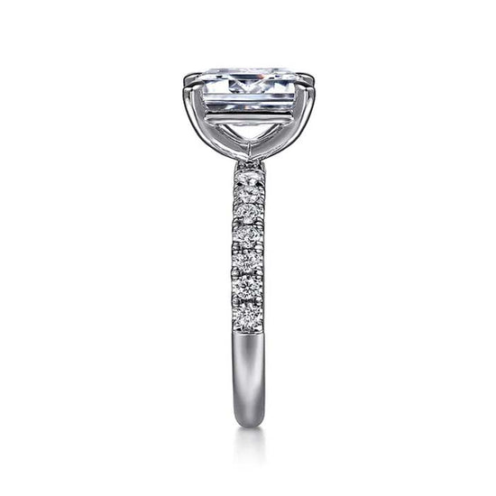 Gabriel & Co. "Winslow" Engagement Ring Semi-Mounting in 14K White Gold