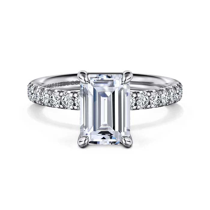 Gabriel & Co. "Winslow" Engagement Ring Semi-Mounting in 14K White Gold