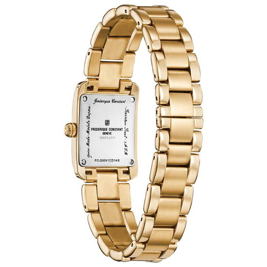 Frederique Constant .40D Carree Lds 21x23MM Rectangular Watch in Yellow Gold Plate Stainless Steel