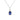 Le Vian Pendant featuring Cornflower Blue Sapphire and Vanilla Diamonds in Platinum