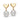 Mastoloni 7-7.5mm Freshwater Cultured Pearl Heart Dangle Earrings in 14K Yellow Gold