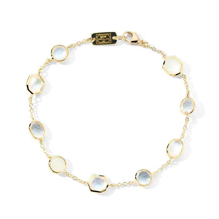 Ippolita Rock Candy "Flirt" 9-Stone Bracelet in 18K Yellow Gold