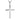 Mountz Collection Thin Cross in 14K White Gold