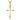 Mountz Collection Botonee Cross Pendant Necklace in 14K Yellow Gold