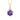 Mountz Collection Amethyst and Diamond Hexagonal Pendant Necklace in 14K Yellow Gold
