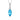 Mountz Collection Marquise Swiss Blue Topaz Pendant Necklace with Diamonds in 14K White Gold