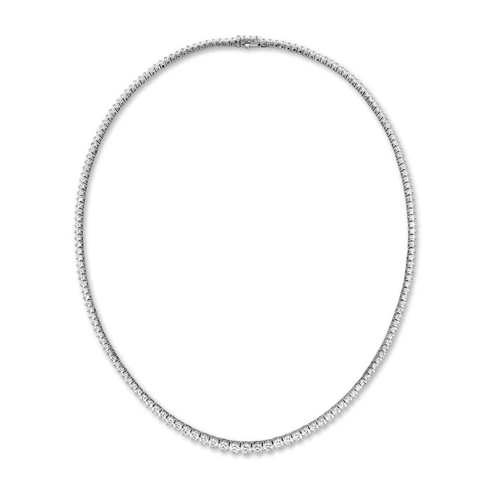 Hearts On Fire Signature Graduated Diamond Line Necklace in 18K White Gold