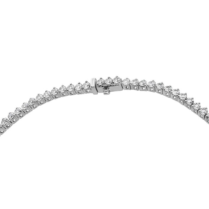 Hearts On Fire Signature Graduated Diamond Line Necklace in 18K White Gold