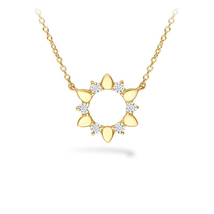 Hearts On Fire Aerial Eclipse Mini Pendant in 18K Yellow Gold