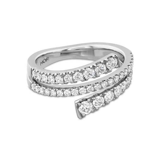 Hearts On Fire Grace Wrap Right Hand Ring in 18K White Gold